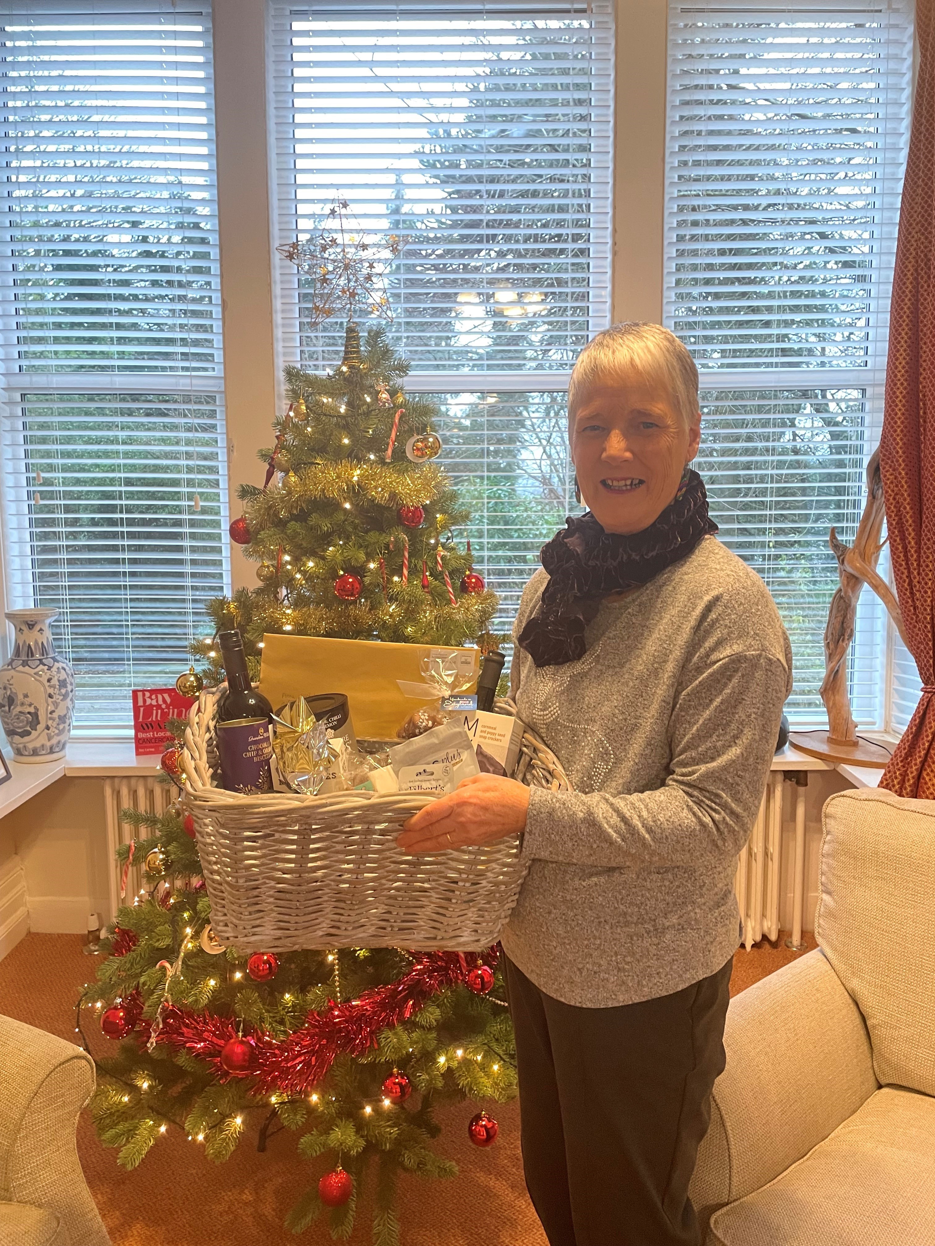 Mrs Glen, Winner of the CancerCare Christmas Draw 2021