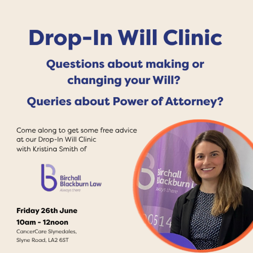 Join our FREE drop-in clinic on Wills and Lasting Power of Attorney