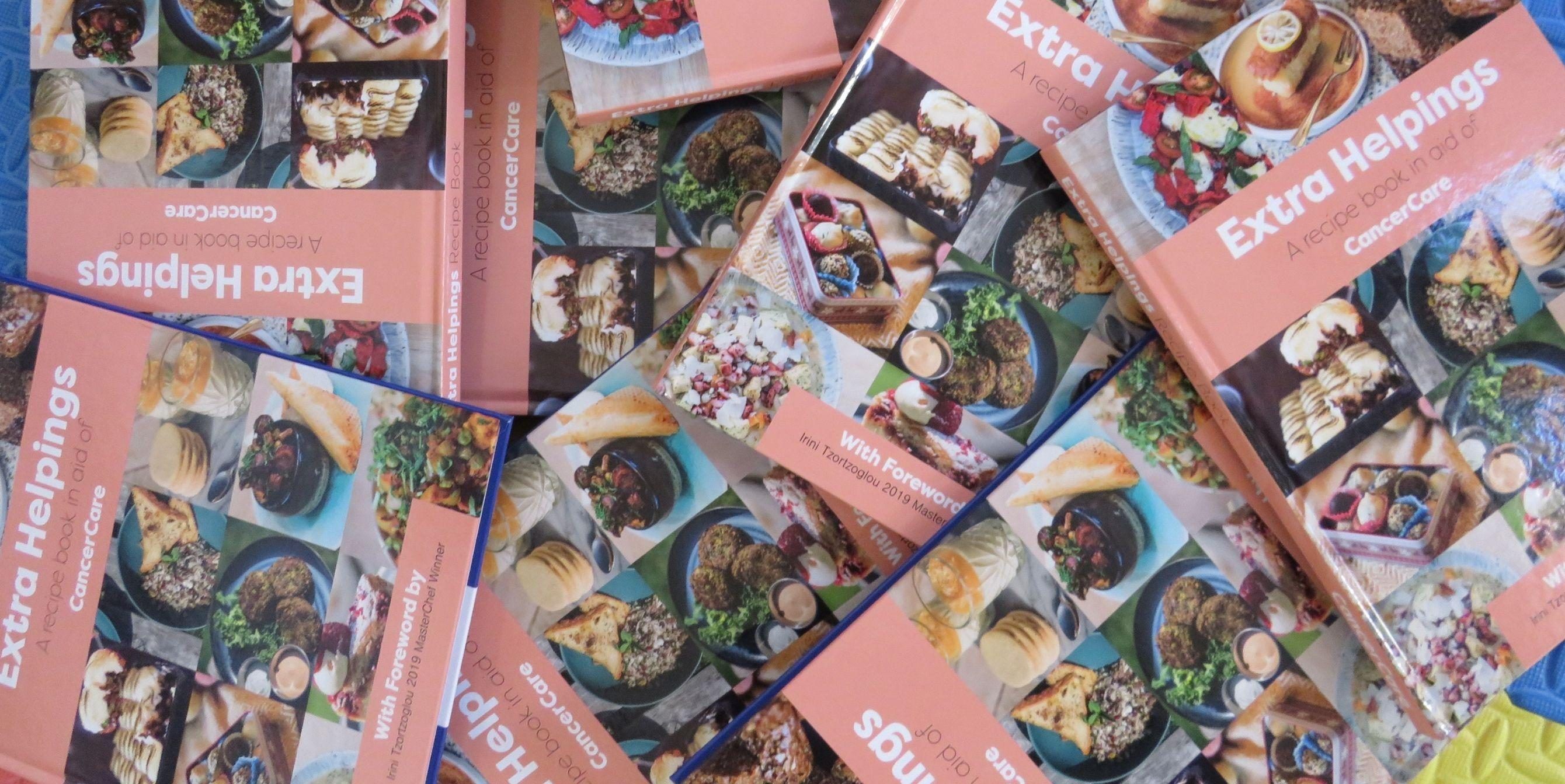 Recipe book pile slide