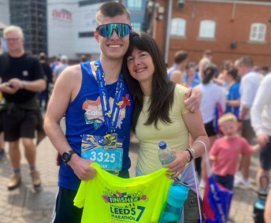 Alex runs Leeds Marathon for CC