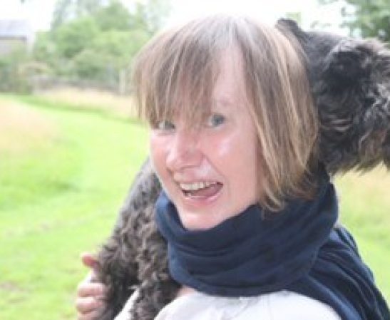 Alison Calnan with dog Darwin